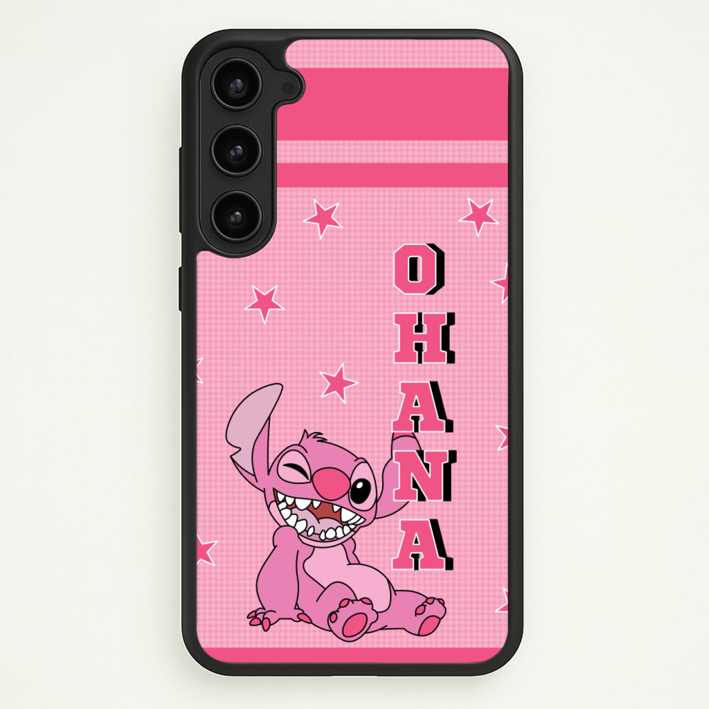 Pink Alien Ohana - Disney Phone Case for Galaxy S23 Plus