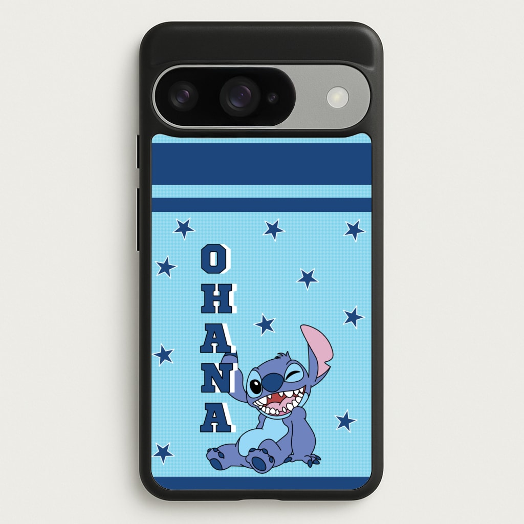 Blue Alien Ohana Phone Case for Google Pixel 10 / 10 Pro