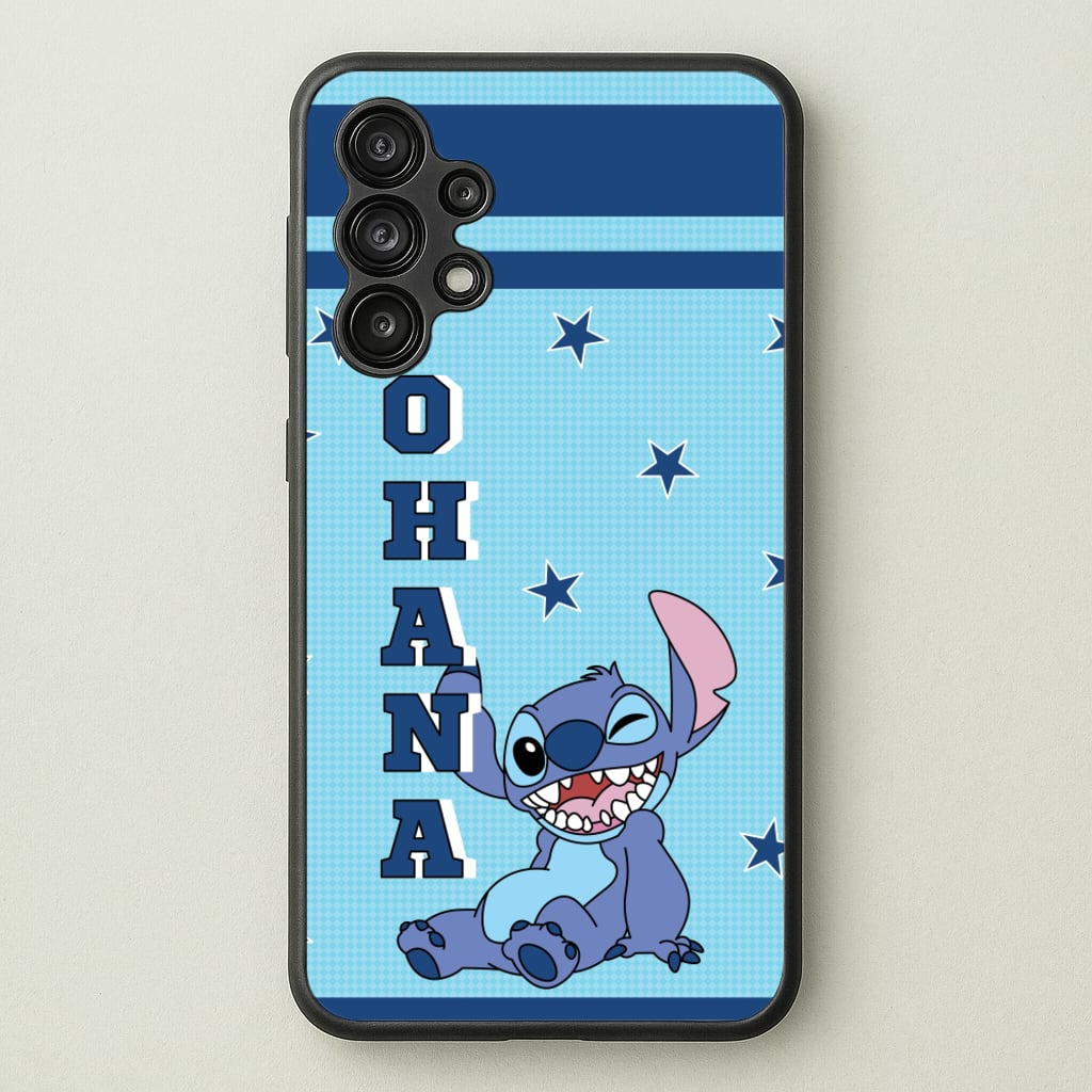 Blue Alien Ohana - Disney Phone Case for Galaxy A13