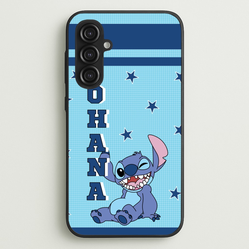 Blue Alien Ohana - Disney Phone Case for Galaxy S23FE