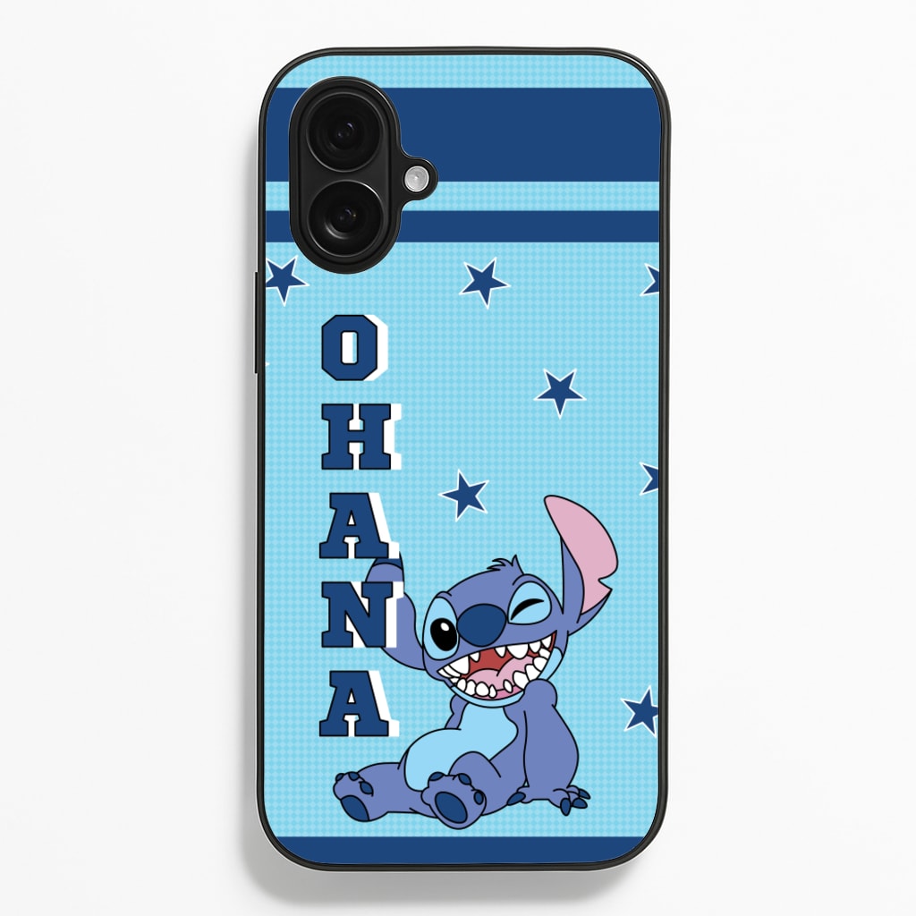 Blue Alien Ohana - Disney Phone Case for iPhone 16 Plus