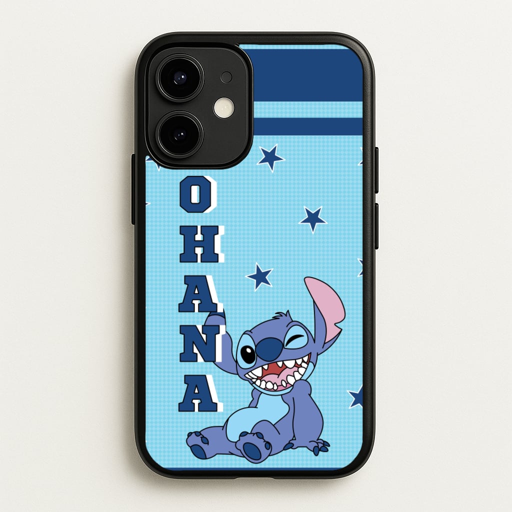 Blue Alien Ohana - Disney Phone Case for iPhone 12 / 12 Pro