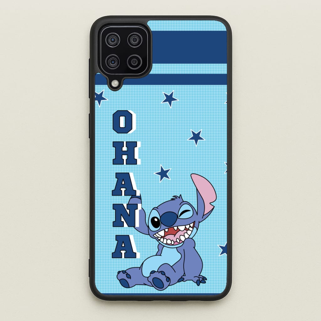Blue Alien Ohana - Disney Phone Case for Galaxy A12
