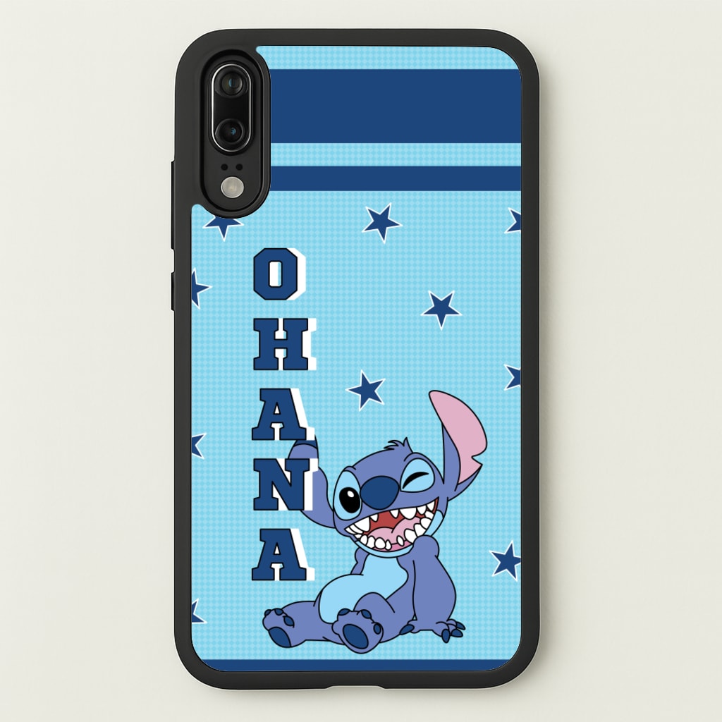 Blue Alien Ohana - Disney Phone Case for Huawei P20