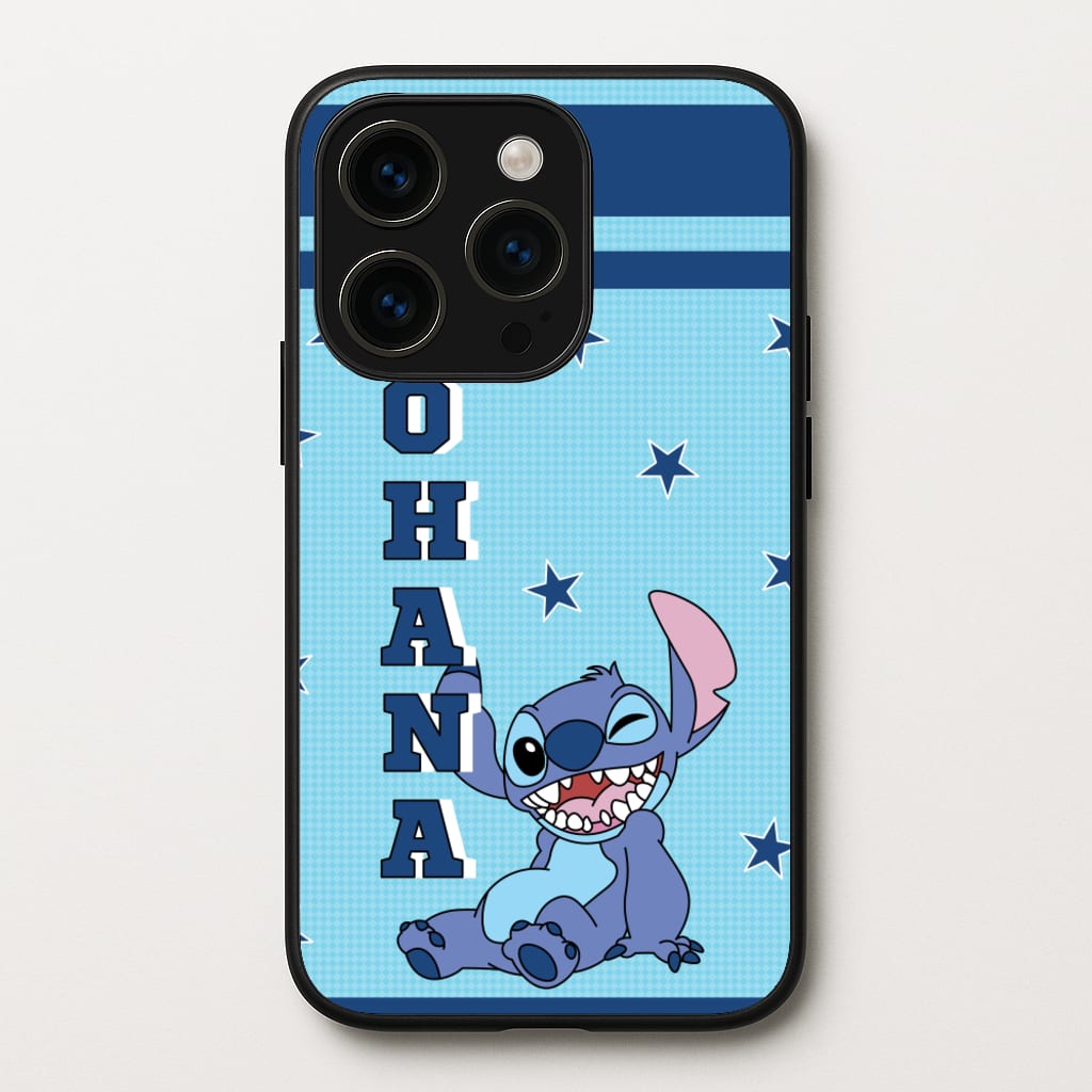 Blue Alien Ohana - Disney Phone Case for iPhone 14 Pro