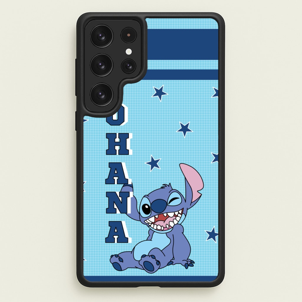 Blue Alien Ohana - Disney Phone Case for Galaxy S22 Ultra
