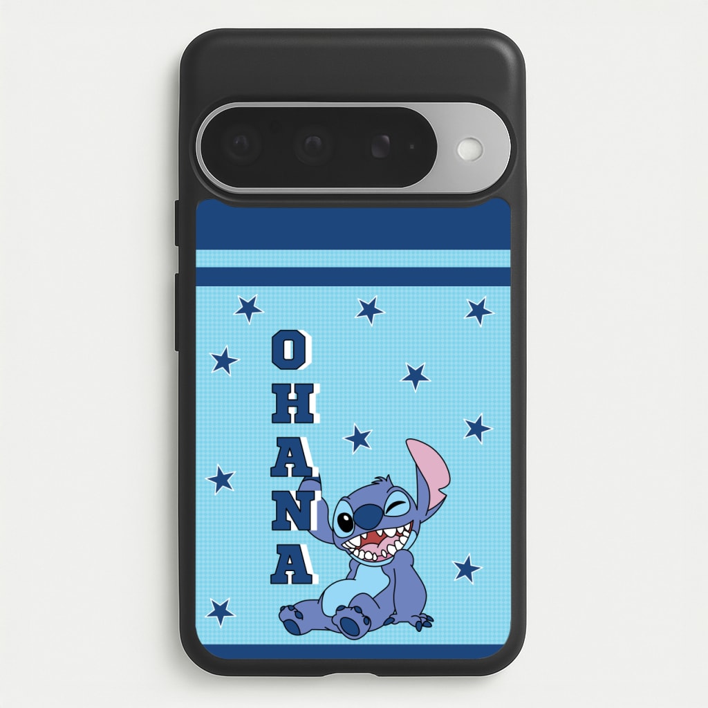 Blue Alien Ohana Phone Case for Google Pixel 10 Pro XL