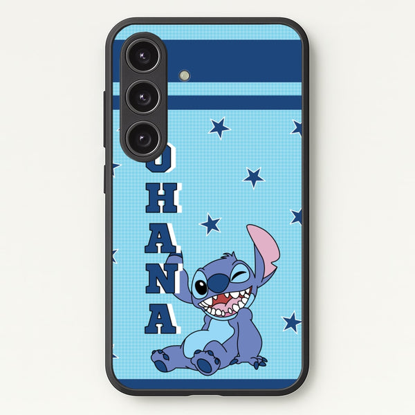 Blue Alien Ohana - Disney Phone Case for Galaxy S24 Plus