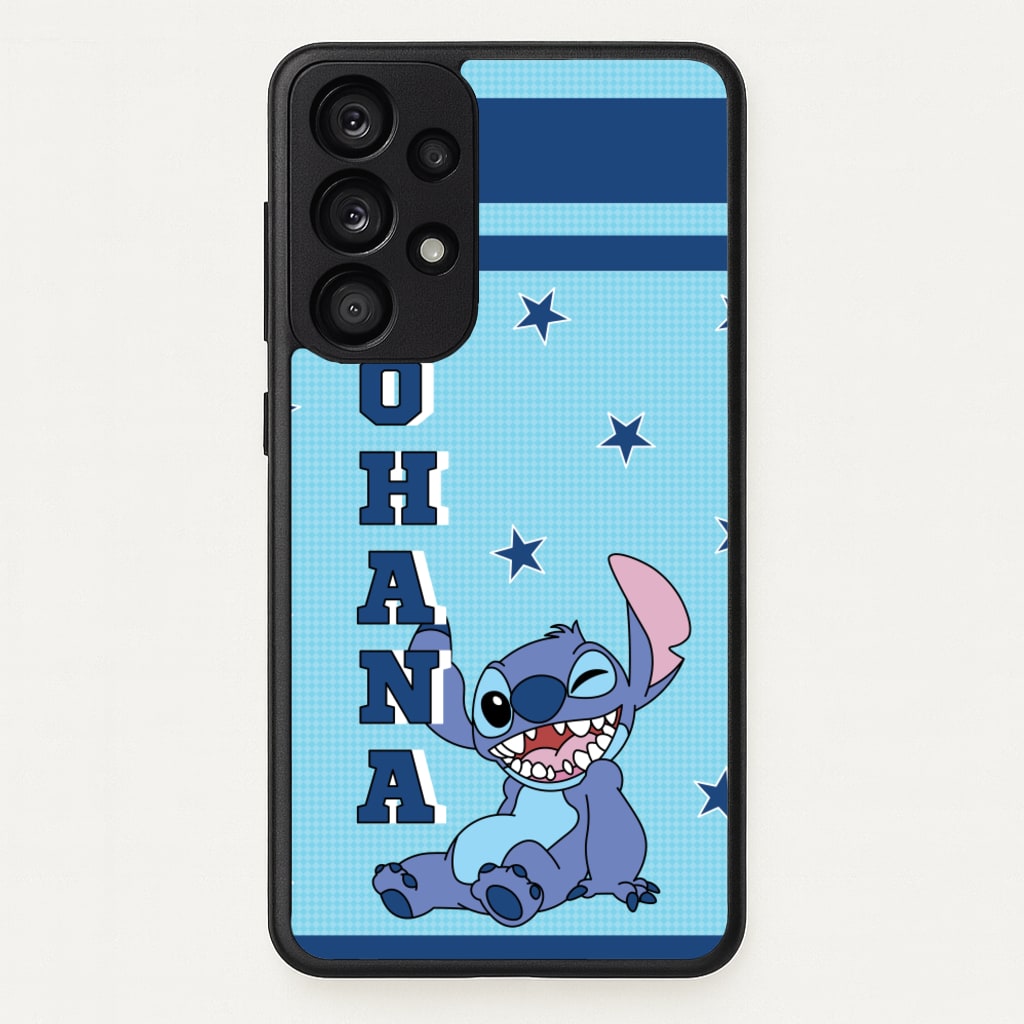 Blue Alien Ohana - Disney Phone Case for Galaxy A53