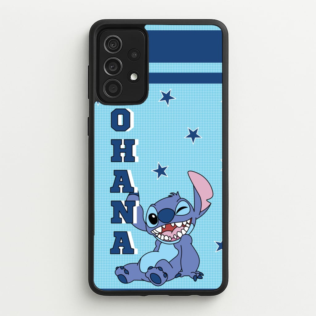 Blue Alien Ohana - Disney Phone Case for Galaxy A52 / A52s