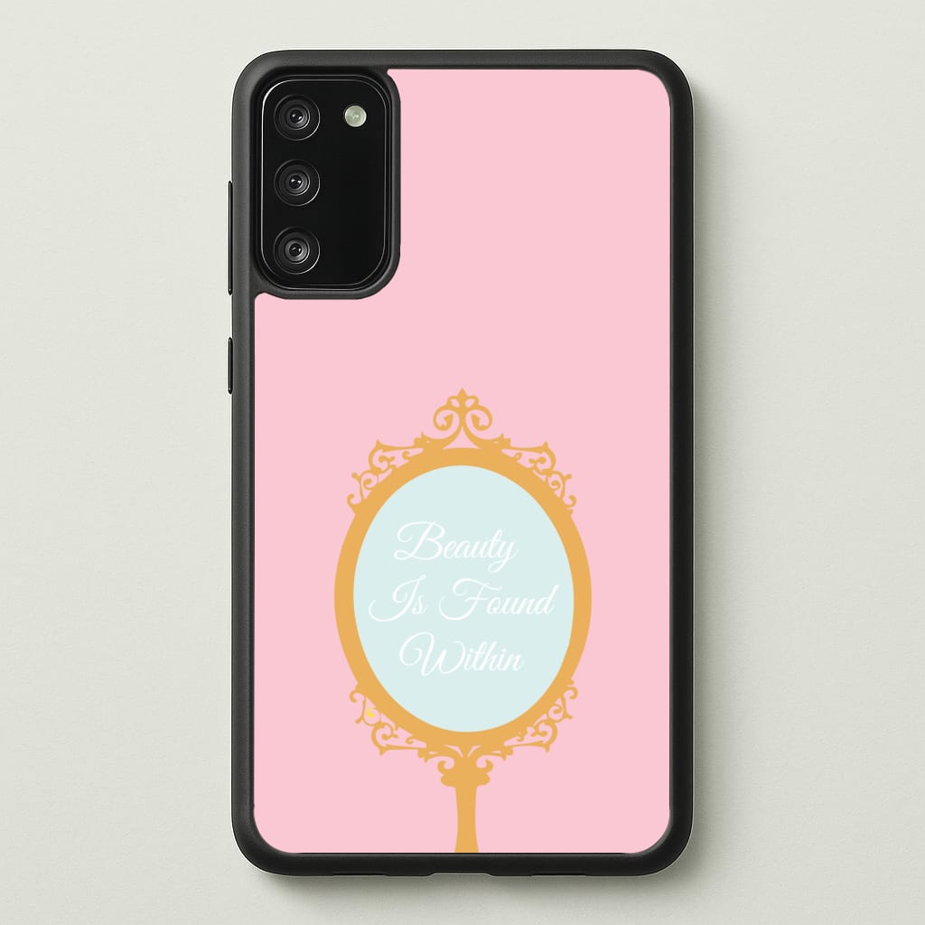 Beauty Is Found Within Mirror - Disney Phone Case for Galaxy S20FE