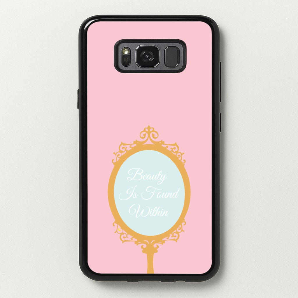 Beauty Is Found Within Mirror - Disney Phone Case for Galaxy S8 Plus