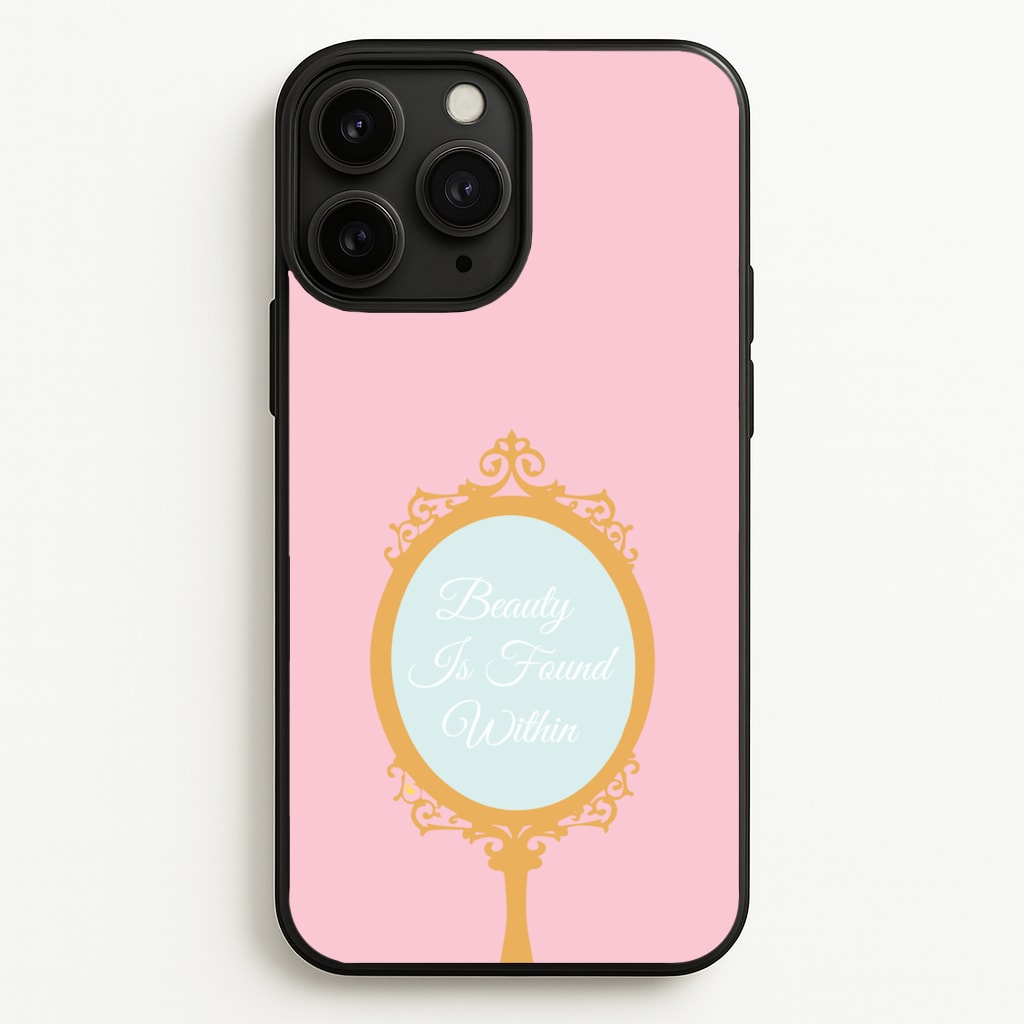 Beauty Is Found Within Mirror - Disney Phone Case for iPhone 11 Pro