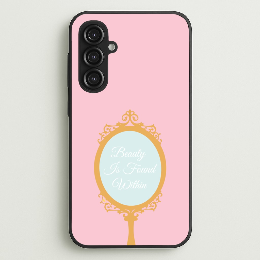 Beauty Is Found Within Mirror - Disney Phone Case for Galaxy S23FE
