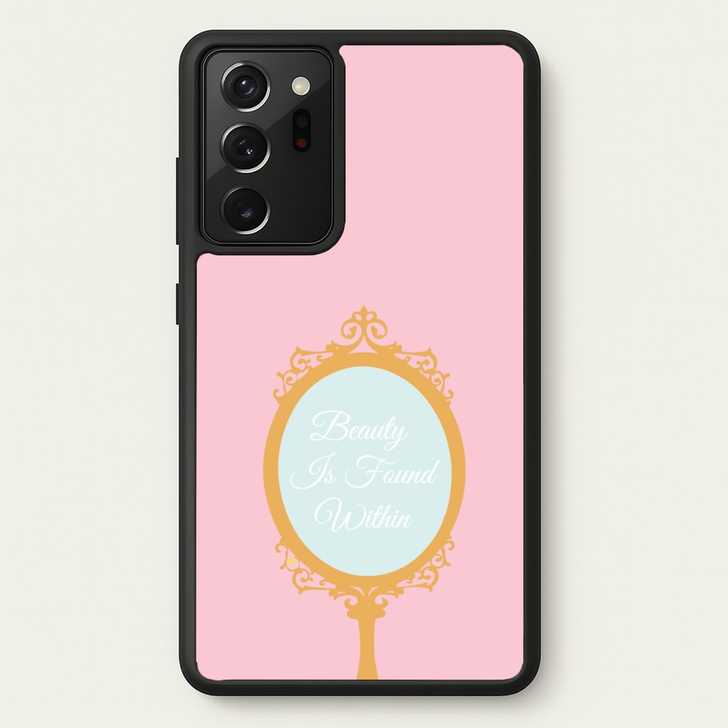 Beauty Is Found Within Mirror - Disney Phone Case for Galaxy Note 20 Ultra