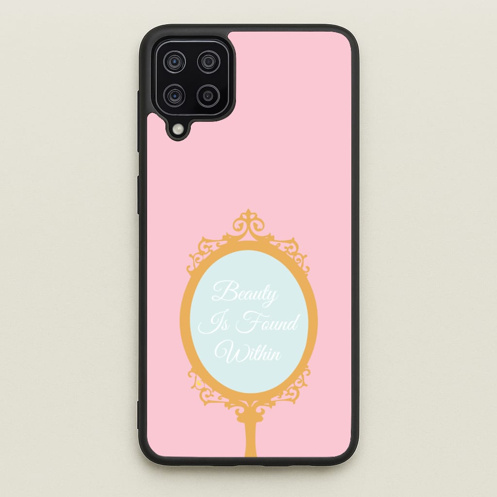 Beauty Is Found Within Mirror - Disney Phone Case for Galaxy A12