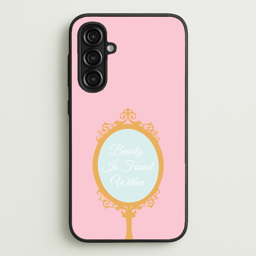 Beauty Is Found Within Mirror - Disney Phone Case for Galaxy A16