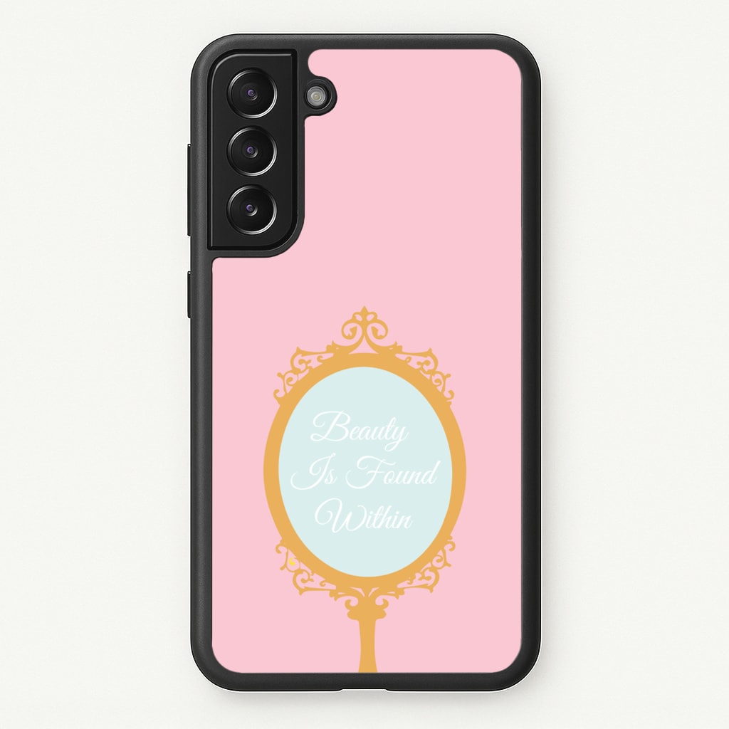 Beauty Is Found Within Mirror - Disney Phone Case for Galaxy S22