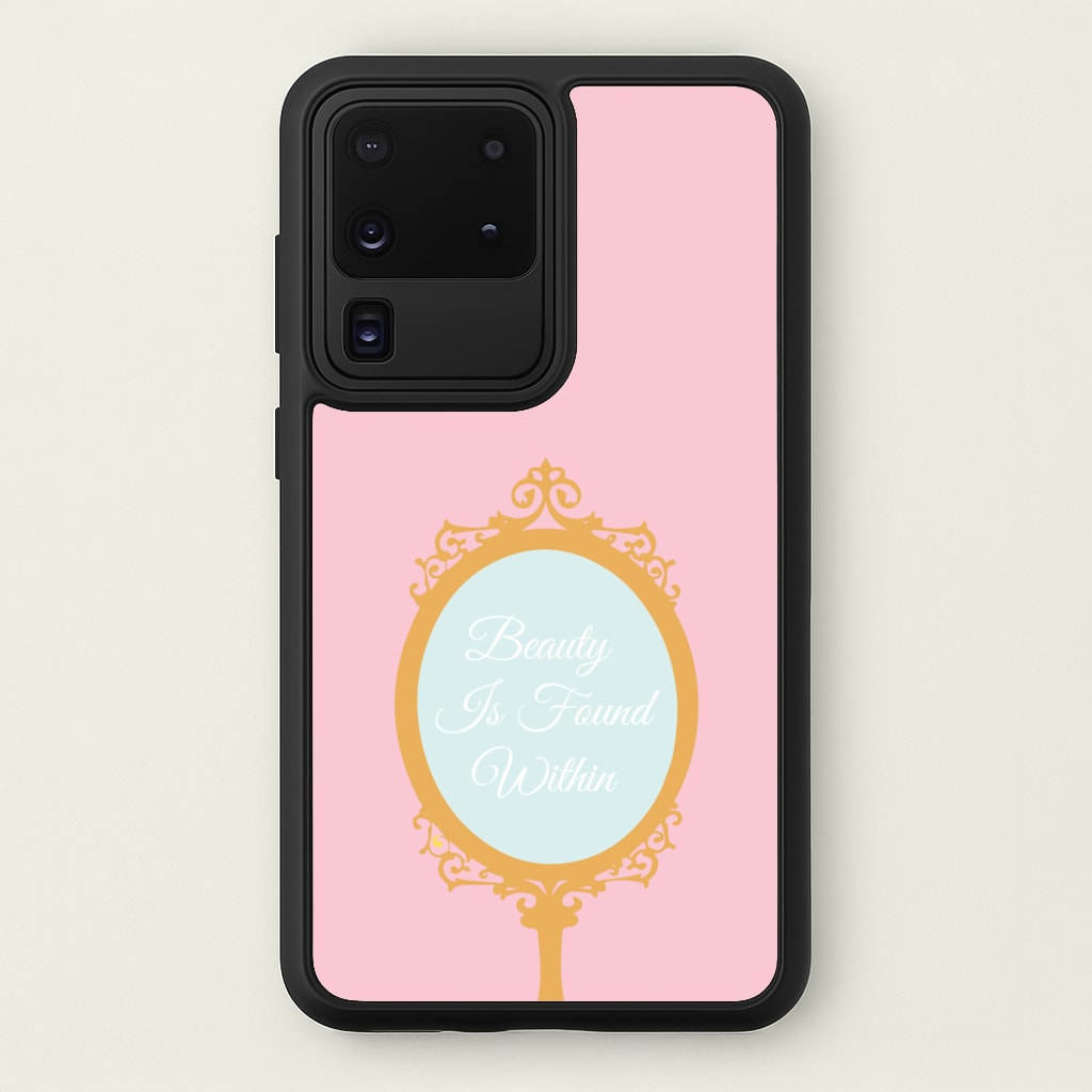Beauty Is Found Within Mirror - Disney Phone Case for Galaxy S20 Ultra