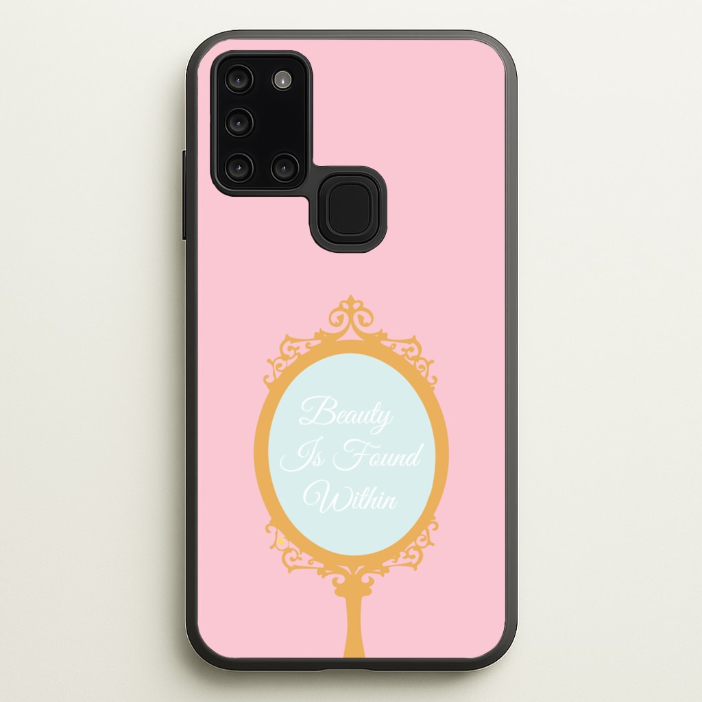 Beauty Is Found Within Mirror - Disney Phone Case for Galaxy A21s