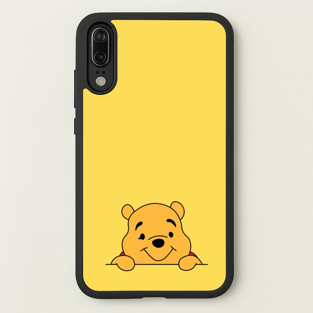 Cute Bear Leaning - Disney Phone Case for Huawei P20