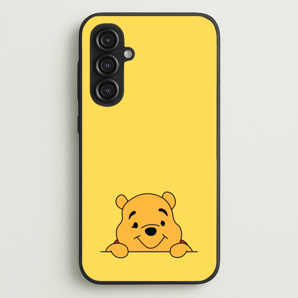 Cute Bear Leaning - Disney Phone Case for Galaxy S23FE