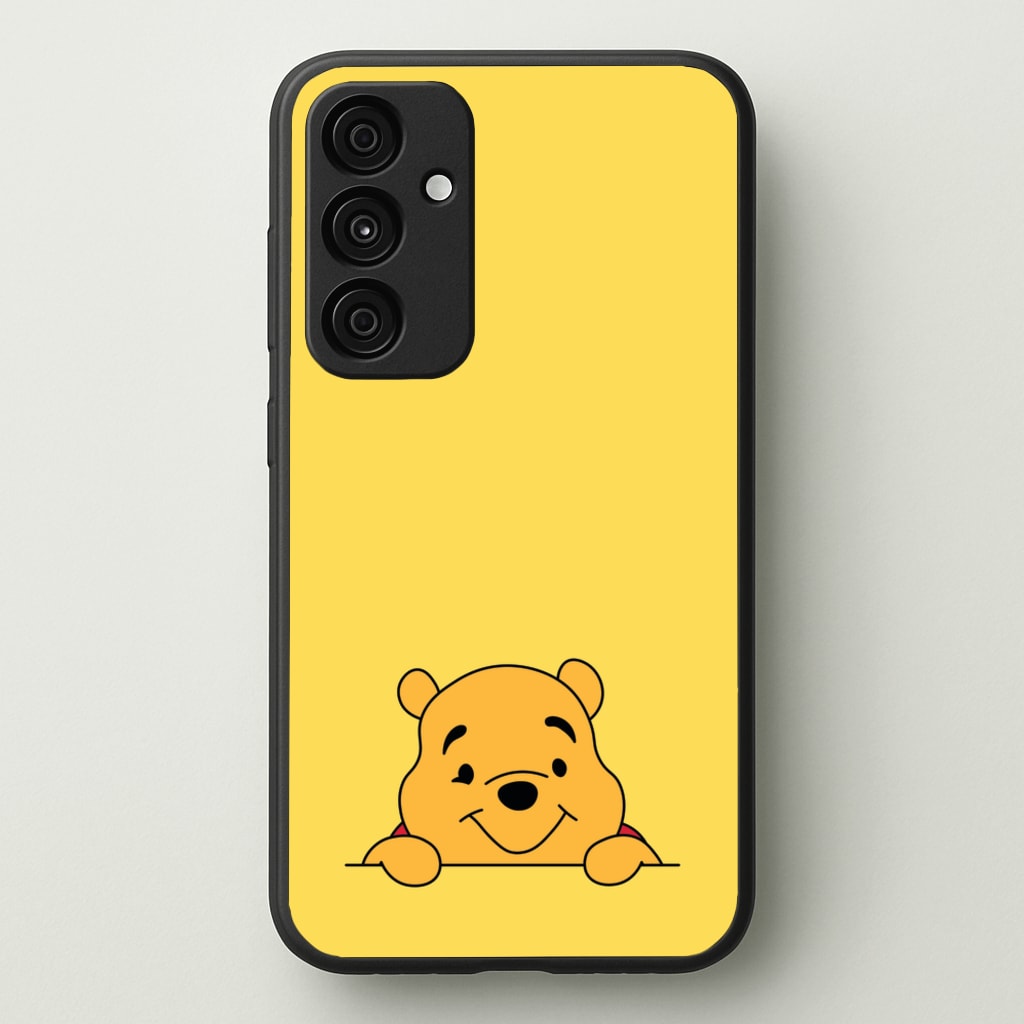 Cute Bear Leaning - Disney Phone Case for Galaxy A55