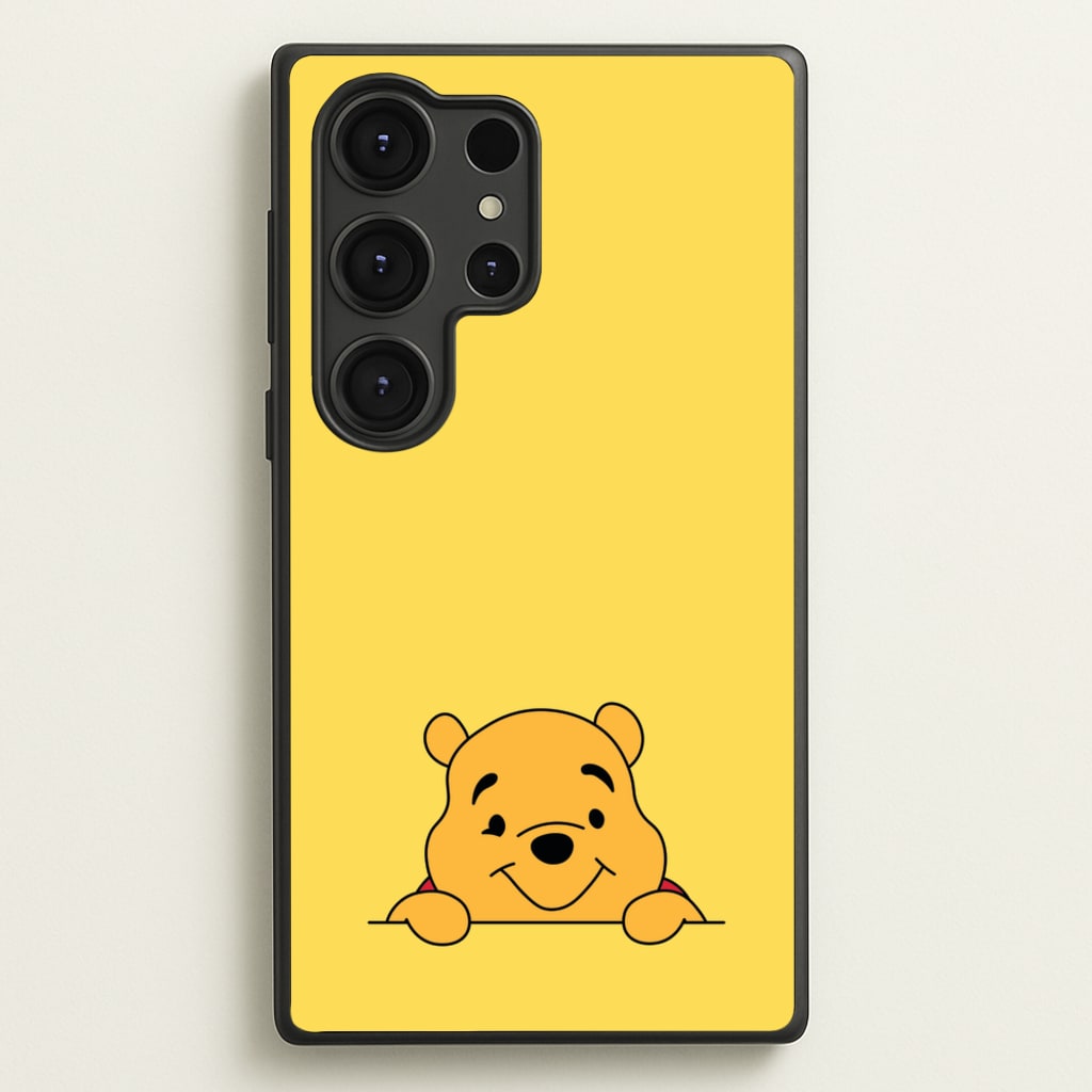 Cute Bear Leaning - Disney Phone Case for Galaxy S25 Ultra