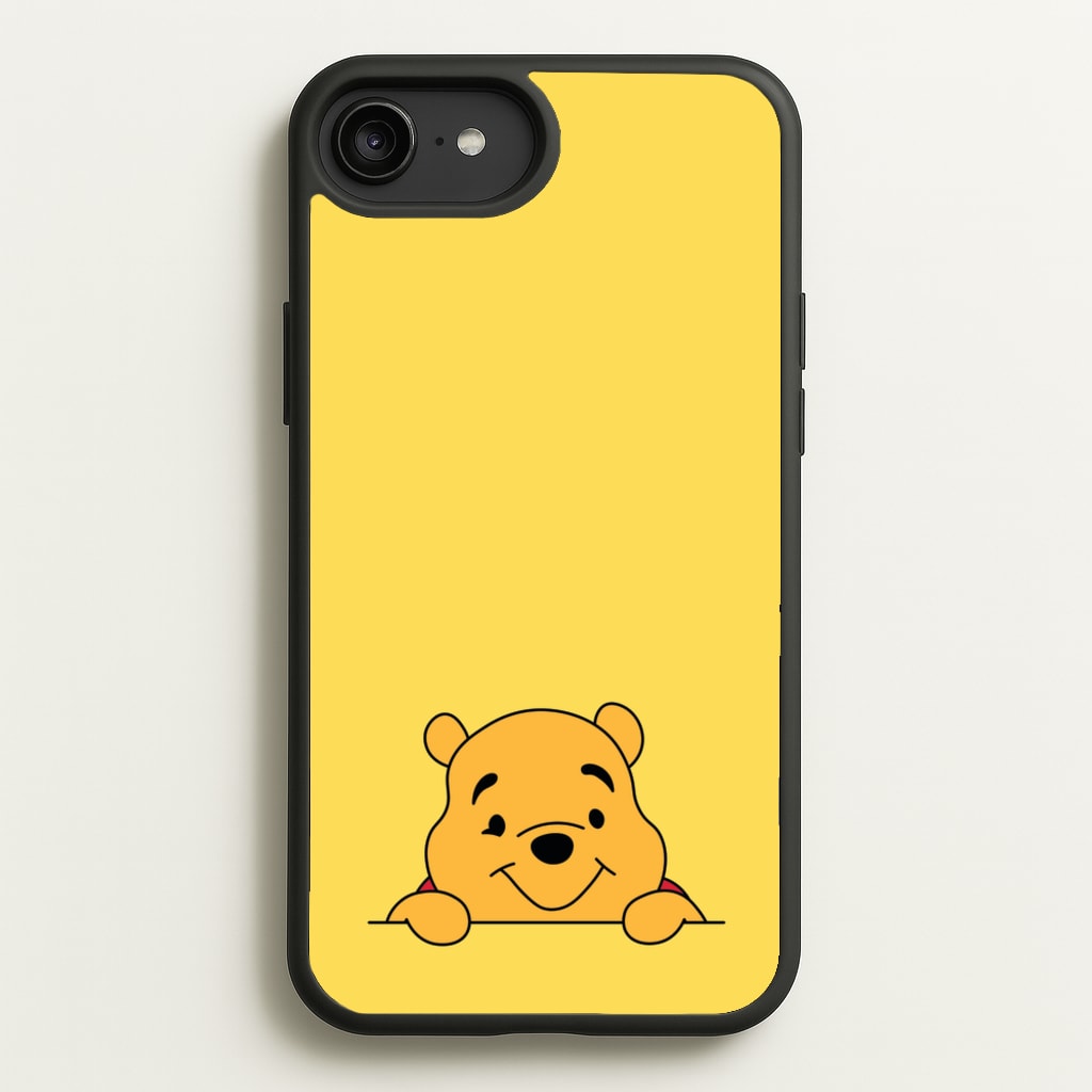 Cute Bear Leaning - Disney Phone Case for iPhone 6 Plus / 7 Plus / 8 Plus