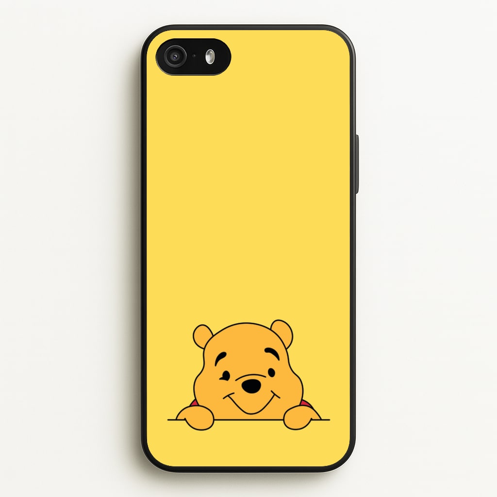 Cute Bear Leaning - Disney Phone Case for iPhone 5 / 5s / SE 2016