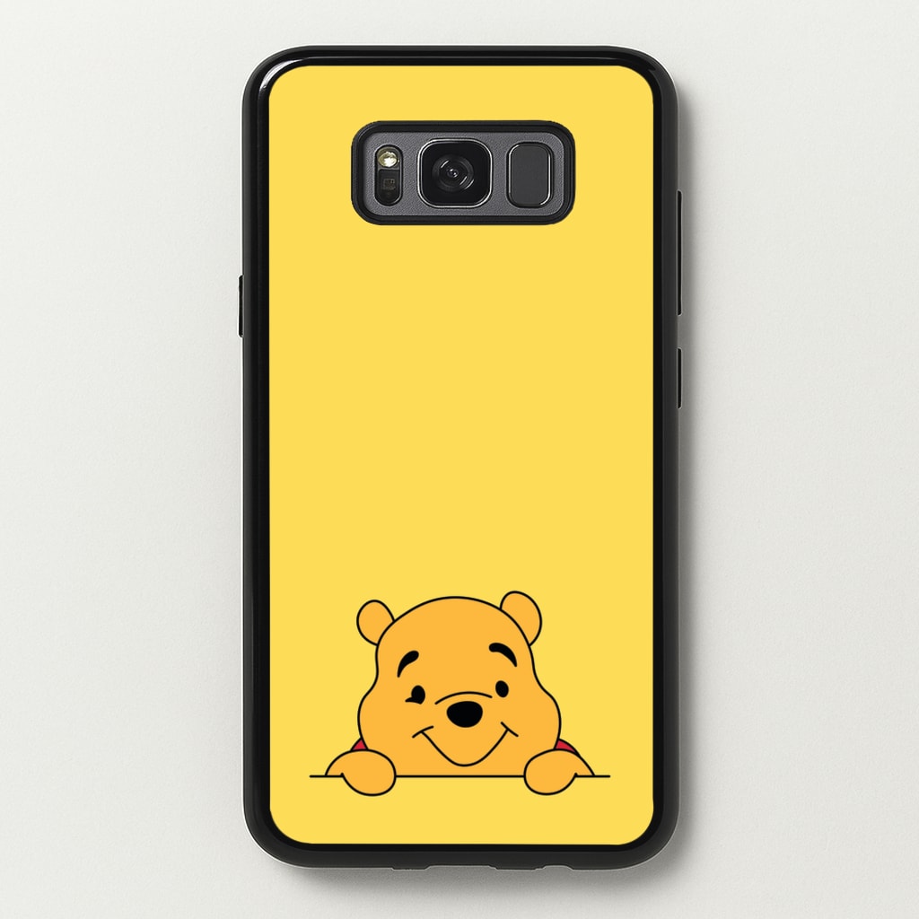 Cute Bear Leaning - Disney Phone Case for Galaxy S8