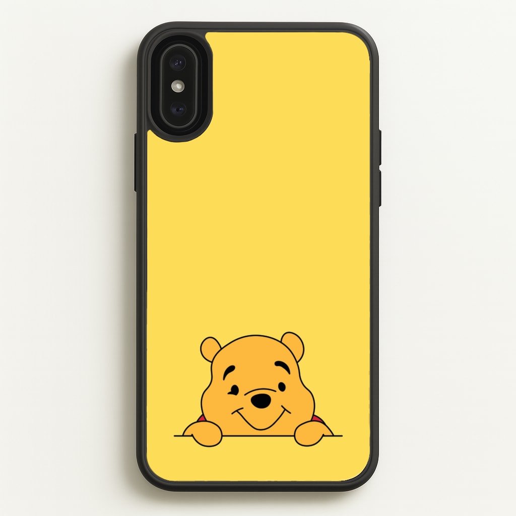Cute Bear Leaning - Disney Phone Case for iPhone XS Max