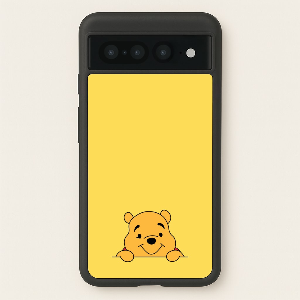 Cute Bear Leaning - Disney Phone Case for Google Pixel 7 Pro