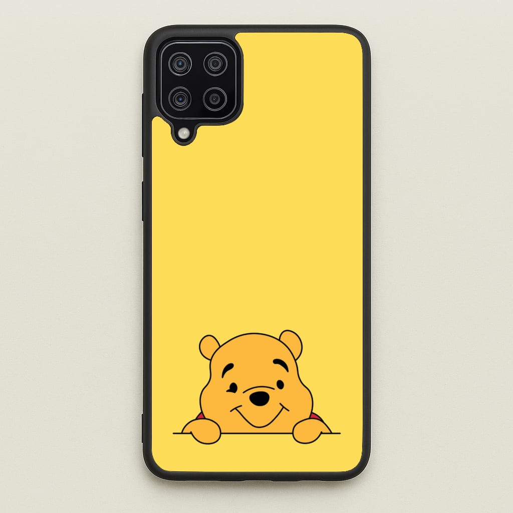 Cute Bear Leaning - Disney Phone Case for Galaxy A12