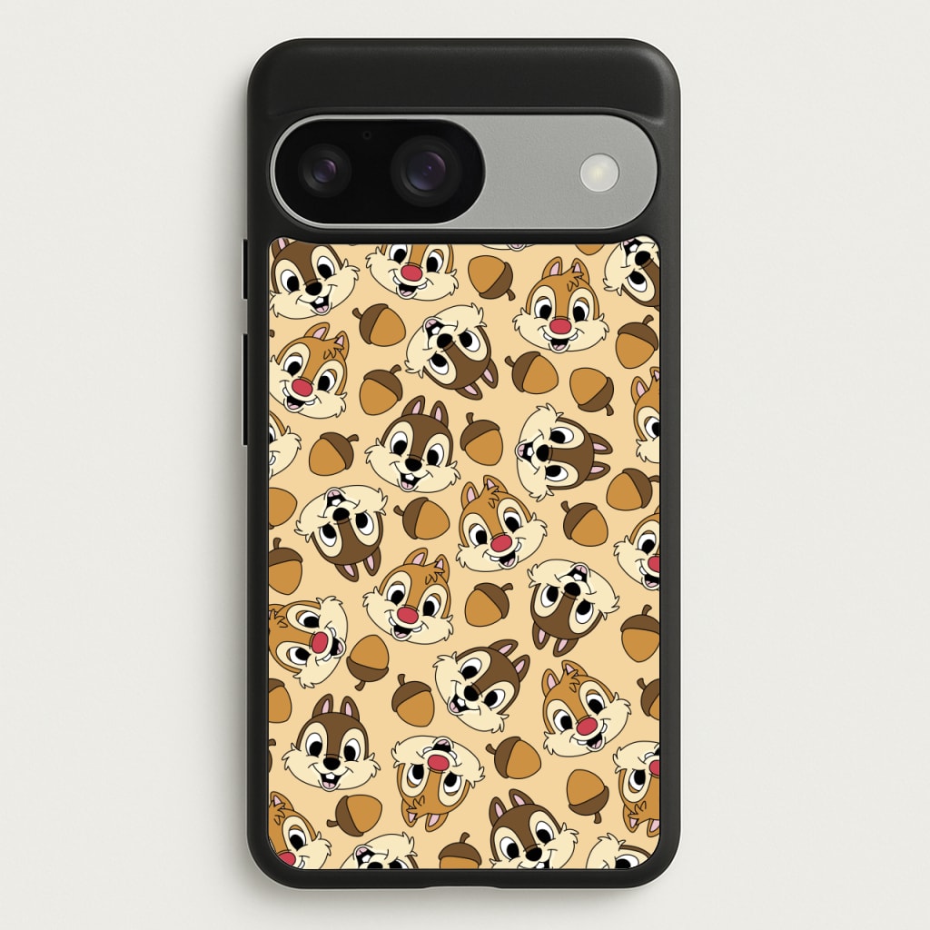 Cute Squirrels And Acorns Pattern - Disney Phone Case for Google Pixel 9 / 9 Pro
