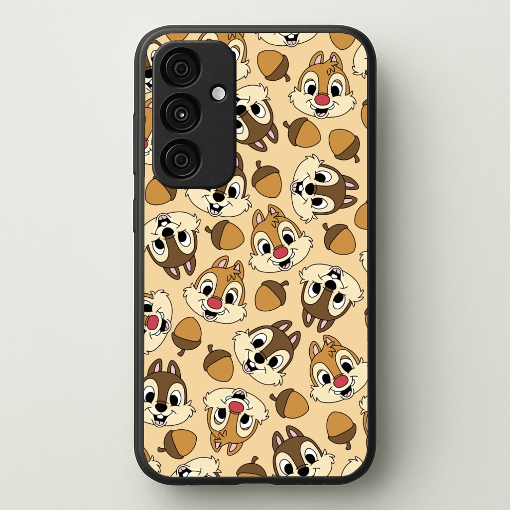Cute Squirrels And Acorns Pattern - Disney Phone Case for Galaxy A55