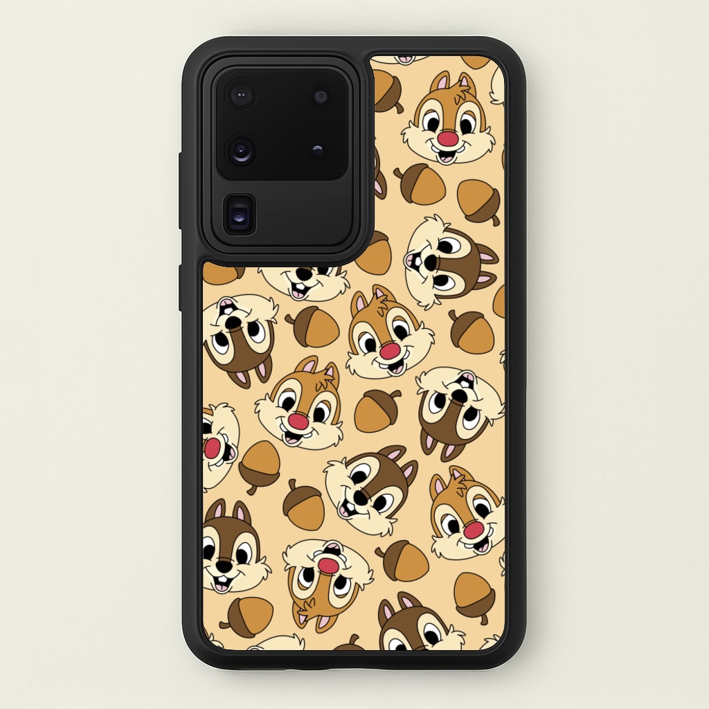 Cute Squirrels And Acorns Pattern - Disney Phone Case for Galaxy S20 Ultra