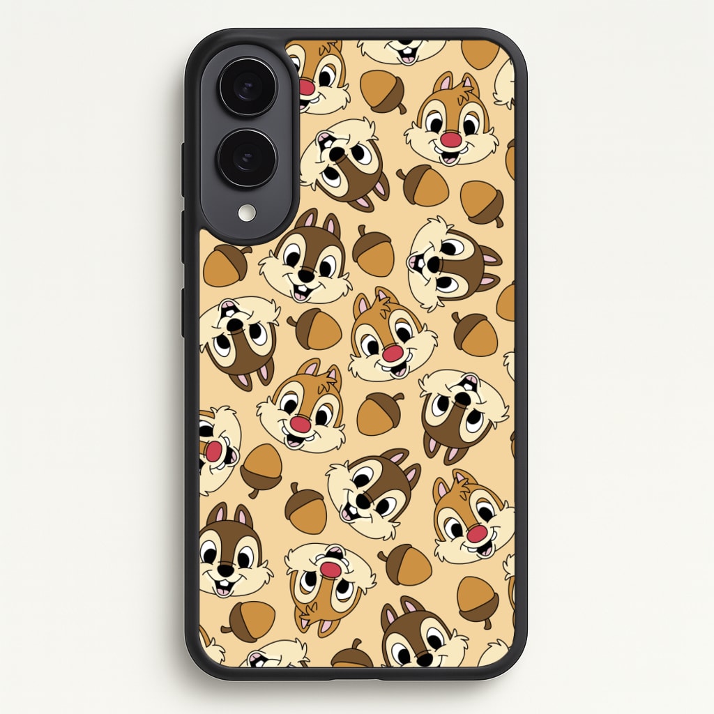 Cute Squirrels And Acorns Pattern - Disney Phone Case for Galaxy S25 Edge