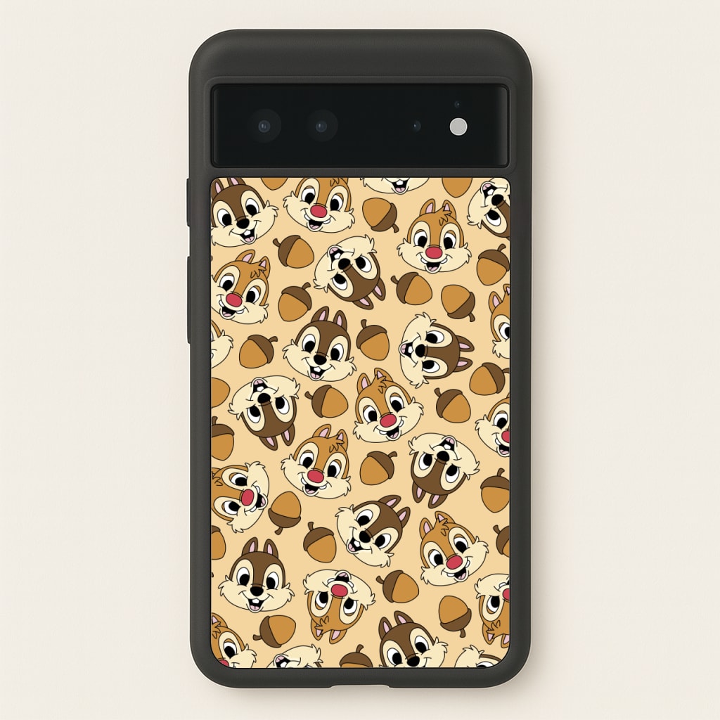 Cute Squirrels And Acorns Pattern - Disney Phone Case for Google Pixel 6