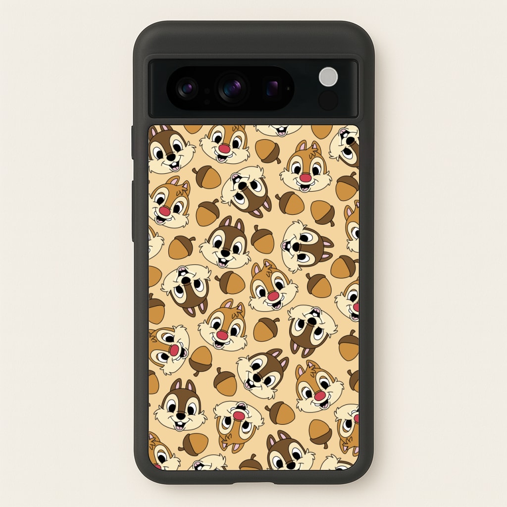 Cute Squirrels And Acorns Pattern - Disney Phone Case for Google Pixel 8 Pro