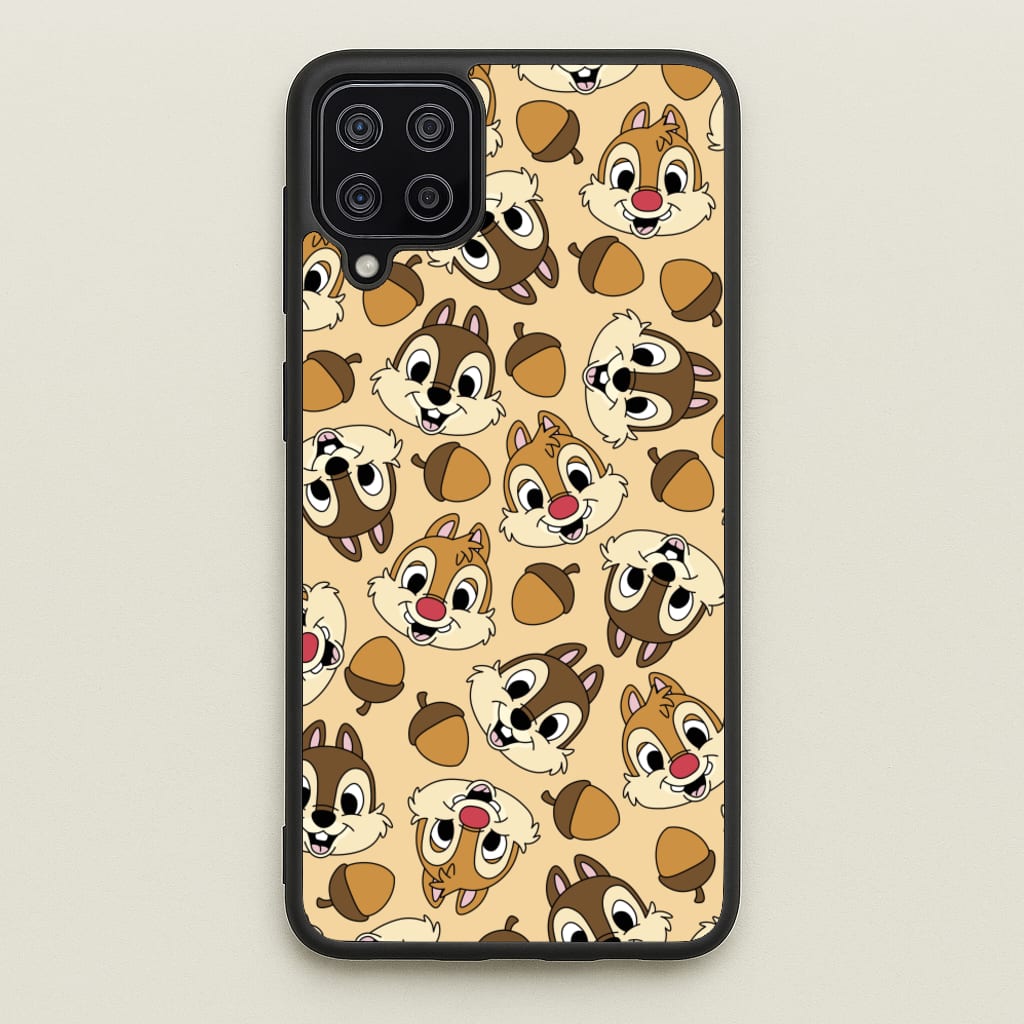 Cute Squirrels And Acorns Pattern - Disney Phone Case for Galaxy A12