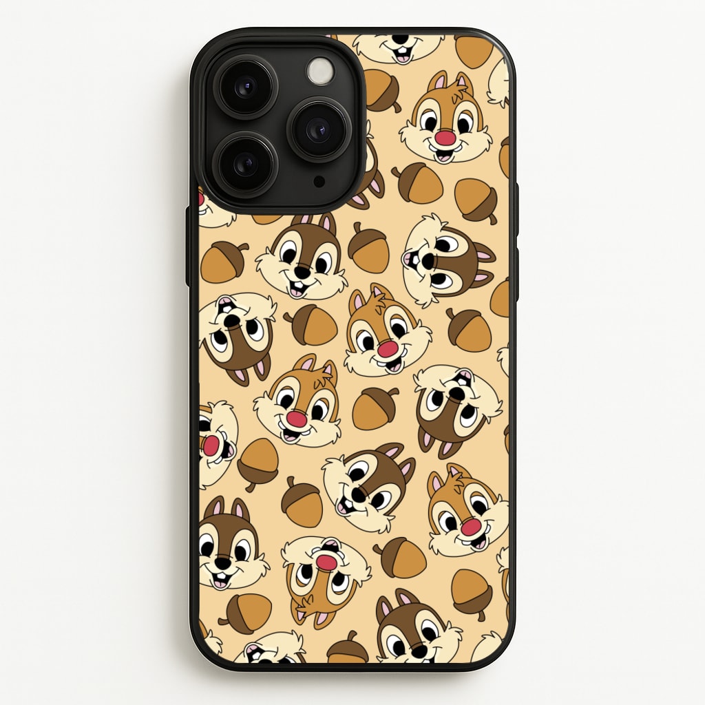 Cute Squirrels And Acorns Pattern - Disney Phone Case for iPhone 11 Pro