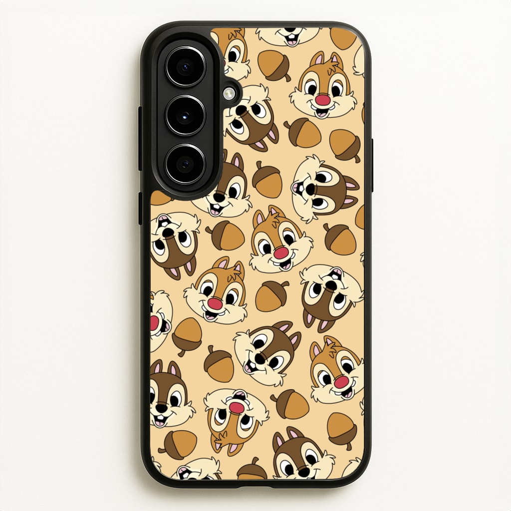 Cute Squirrels And Acorns Pattern - Disney Phone Case for Galaxy A56