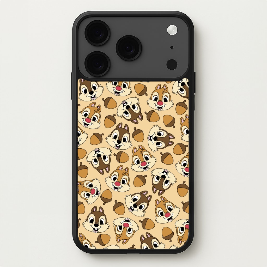 Cute Squirrels And Acorns Pattern Phone Case for iPhone 17 Pro Max