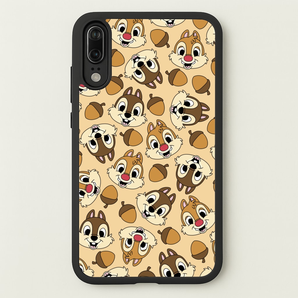 Cute Squirrels And Acorns Pattern - Disney Phone Case for Huawei P20