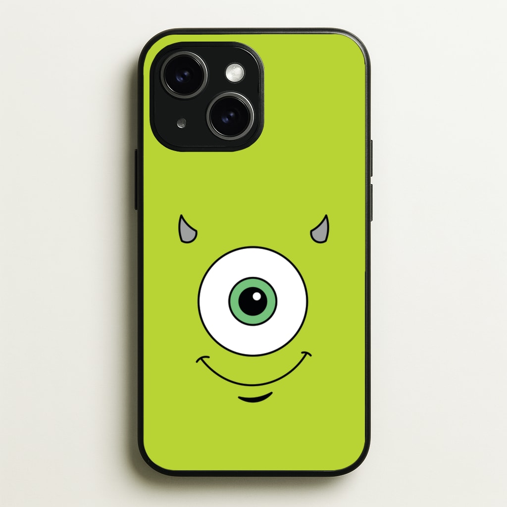 Green Monster Face - Disney Phone Case for iPhone 15 Plus