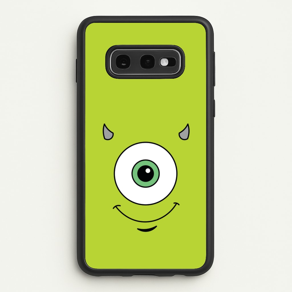 Green Monster Face - Disney Phone Case for Galaxy S10e