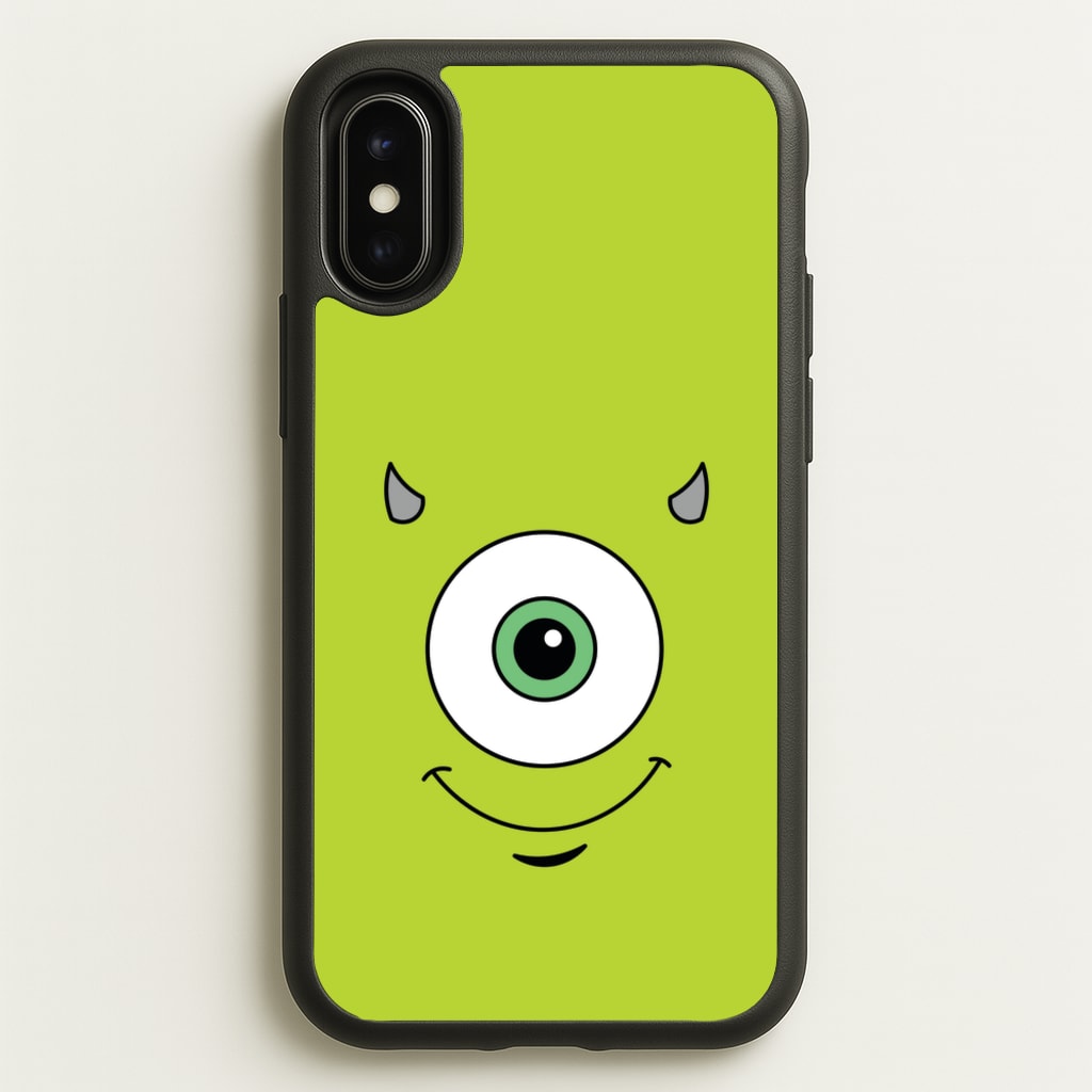 Green Monster Face - Disney Phone Case for iPhone X / XS