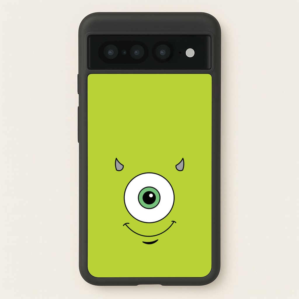 Green Monster Face - Disney Phone Case for Google Pixel 7 Pro