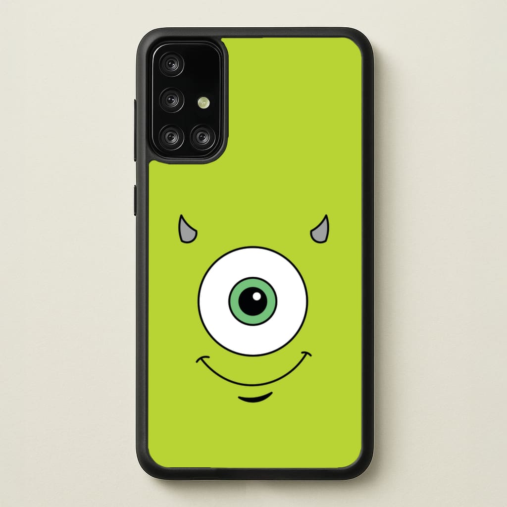 Green Monster Face - Disney Phone Case for Galaxy A71